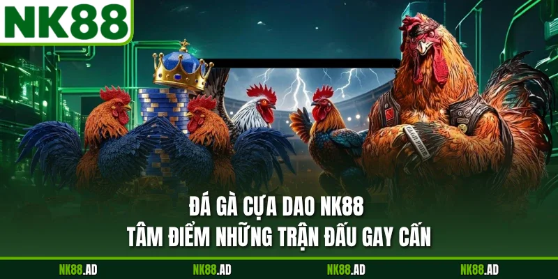 Đá Gà Cựa Dao NK88 - Tâm Điểm Những Trận Đấu Gay Cấn