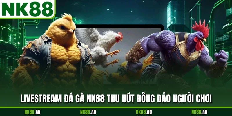 Livestream đá gà NK88 thu hút đông đảo người chơi