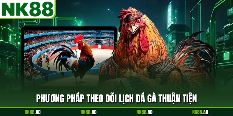 Phương pháp theo dõi lịch đá gà thuận tiện